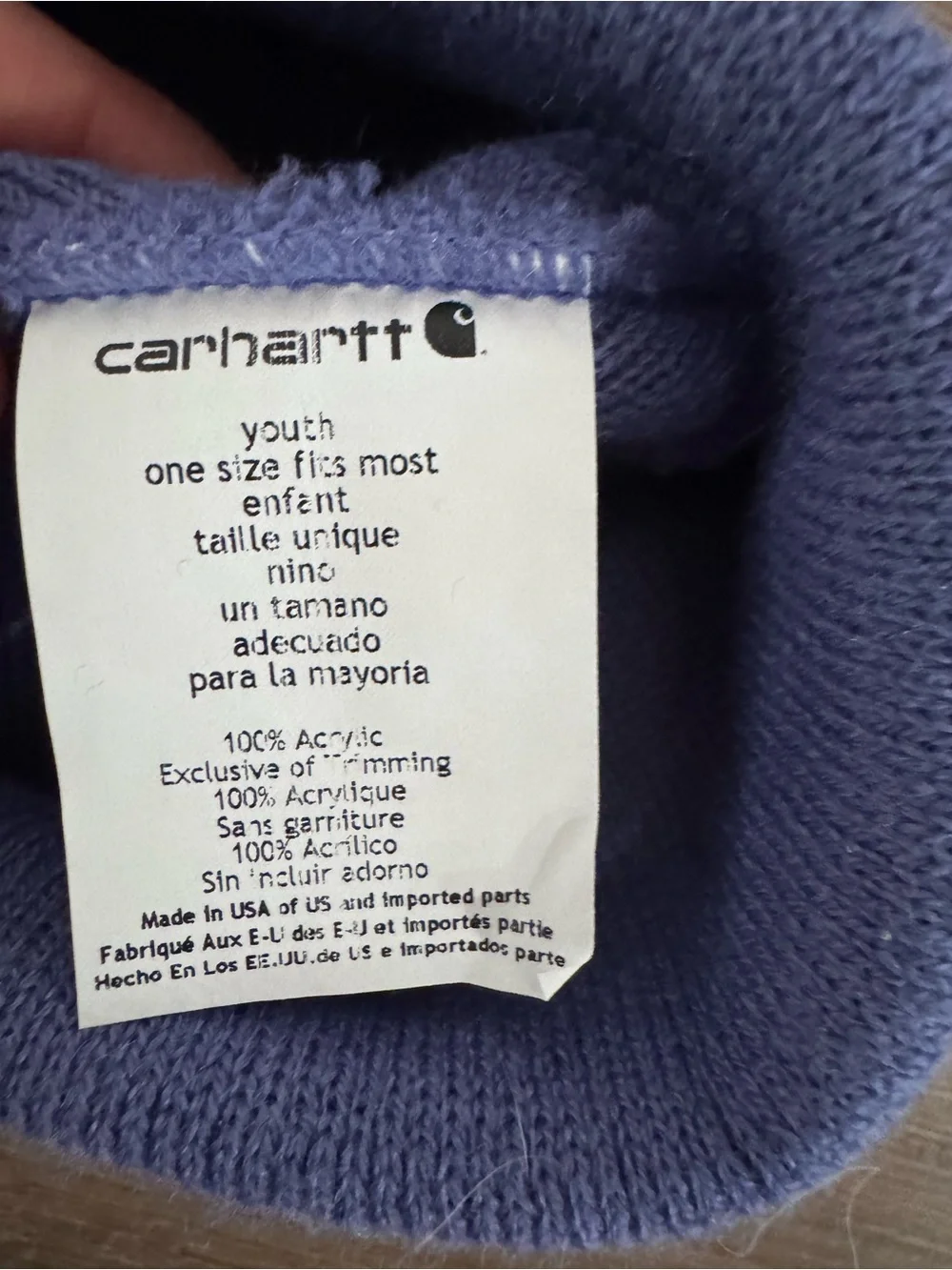 Carhartt Kids Cuffed Beanie - Periwinkle Blue